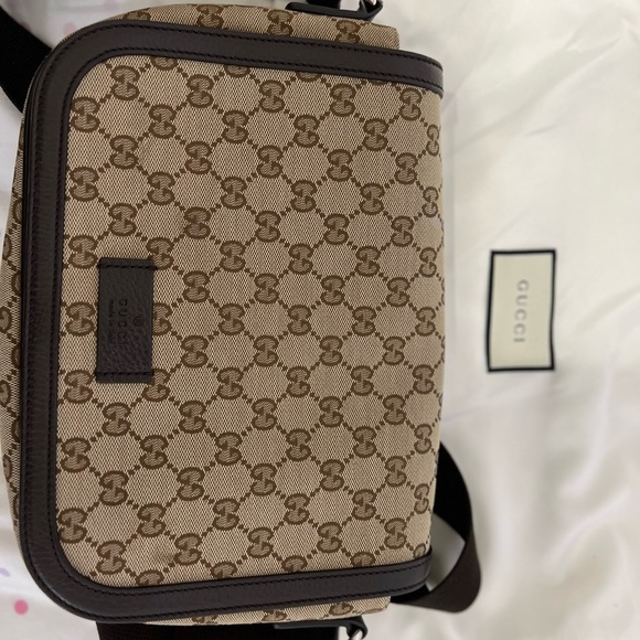 COPY - 100% authentic Gucci GG canvas messenger bag .. preloved - Picture 4 of 8